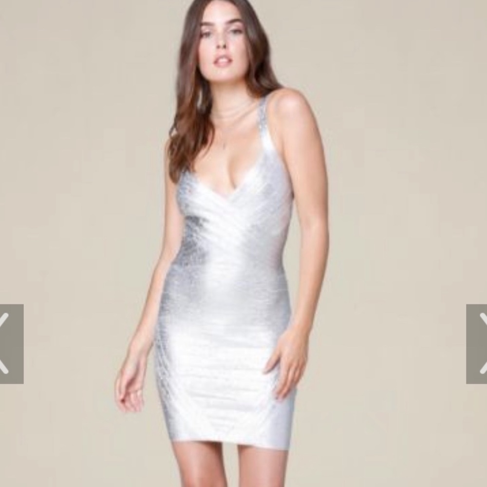 Silver Foil Dress